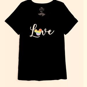 Lane Bryant/Disney Classic Short-Sleeve V-Neck Mickey Love Graphic tee. …